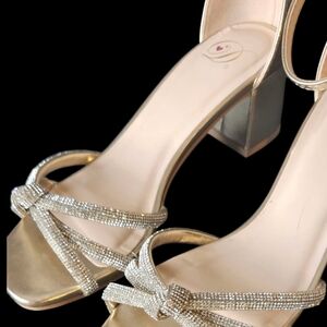 Elegant Gold Women's Heels
